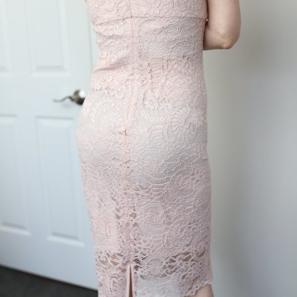 Ralph Lauren pink lace dress - Picture 2 of 4
